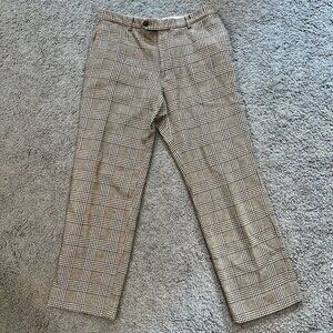 Vintage Michel Axel Paris Wool Plaid Pants - EU 50 - Classic Glen Plaid - VGUC